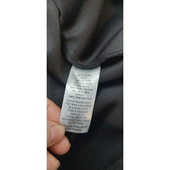 Connected Apparel Women's Size 8P Petite Dress LBD Slimming Affect Midi Cap - Picture 10 of 12